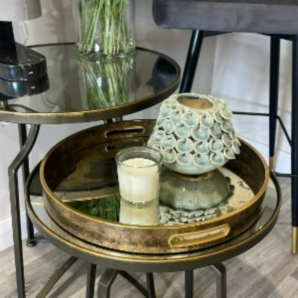 Antique Mirror Tray