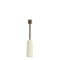 Yasilo Brown Bronze & Shiny Cream Candlestick in Small