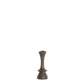 Cirilo Dark Brown Wooden Candle Stick in Small