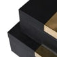 Set of 2 Black and Gold Boxes