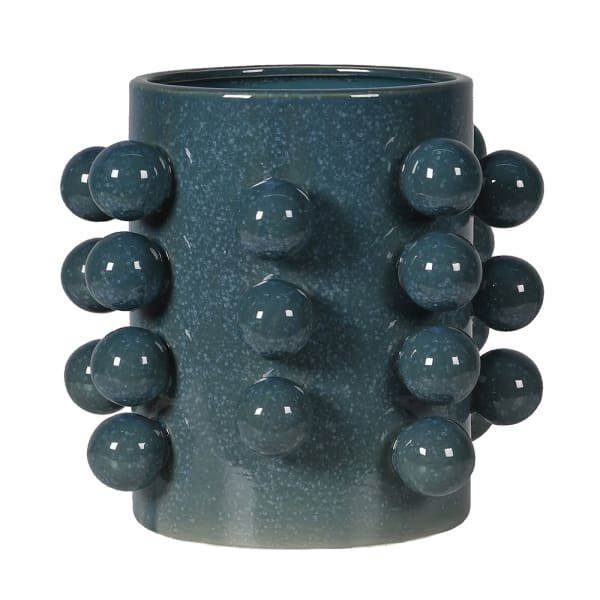 Blue Bobble Vase
