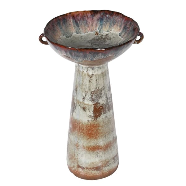 Rustic Eclipse Pedestal Bowl