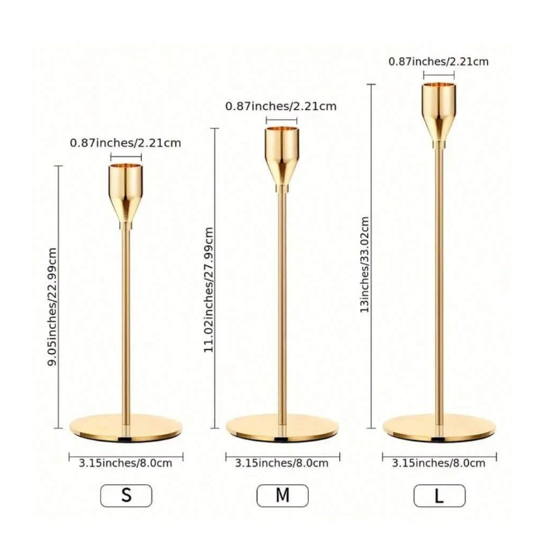 Luxury Metal Candlestick Holders