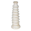 Ivory Spiral Candle Holder - Large
