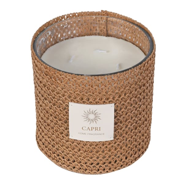 Capri Coastal Weave Candle
