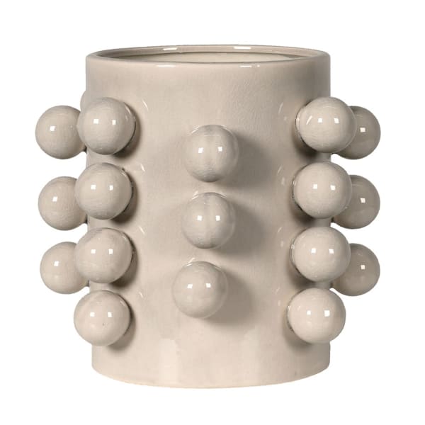 Cream Bobble Vase
