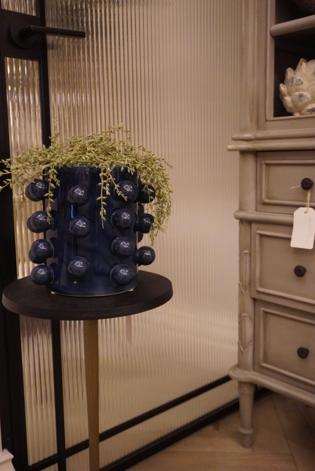 Dark Blue Bobble Vase