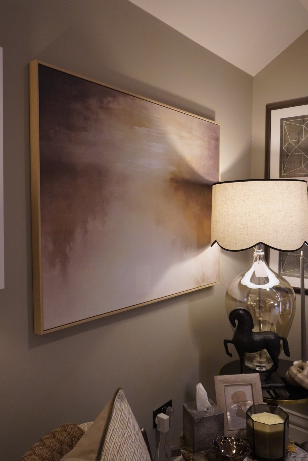 Misty Morning Canvas with Frame