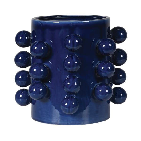 Dark Blue Bobble Vase