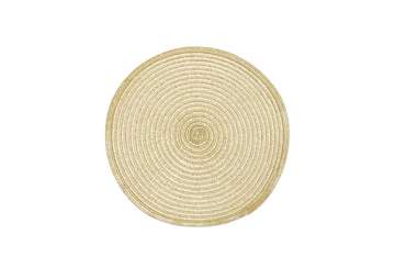 Gold Circular Woven Lurex Placemat