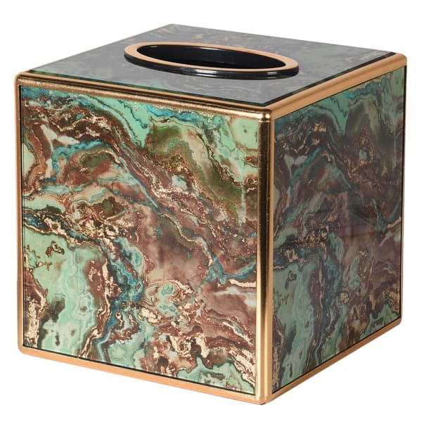 Marble effect tissue box