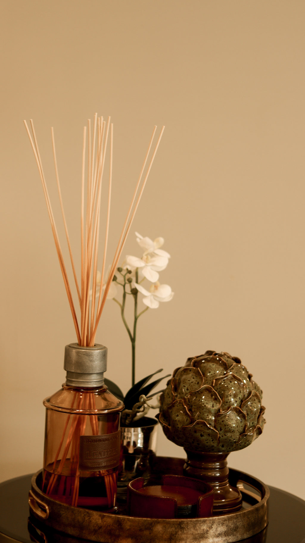 Large Smoked Leather Reed Diffuser 1000ml