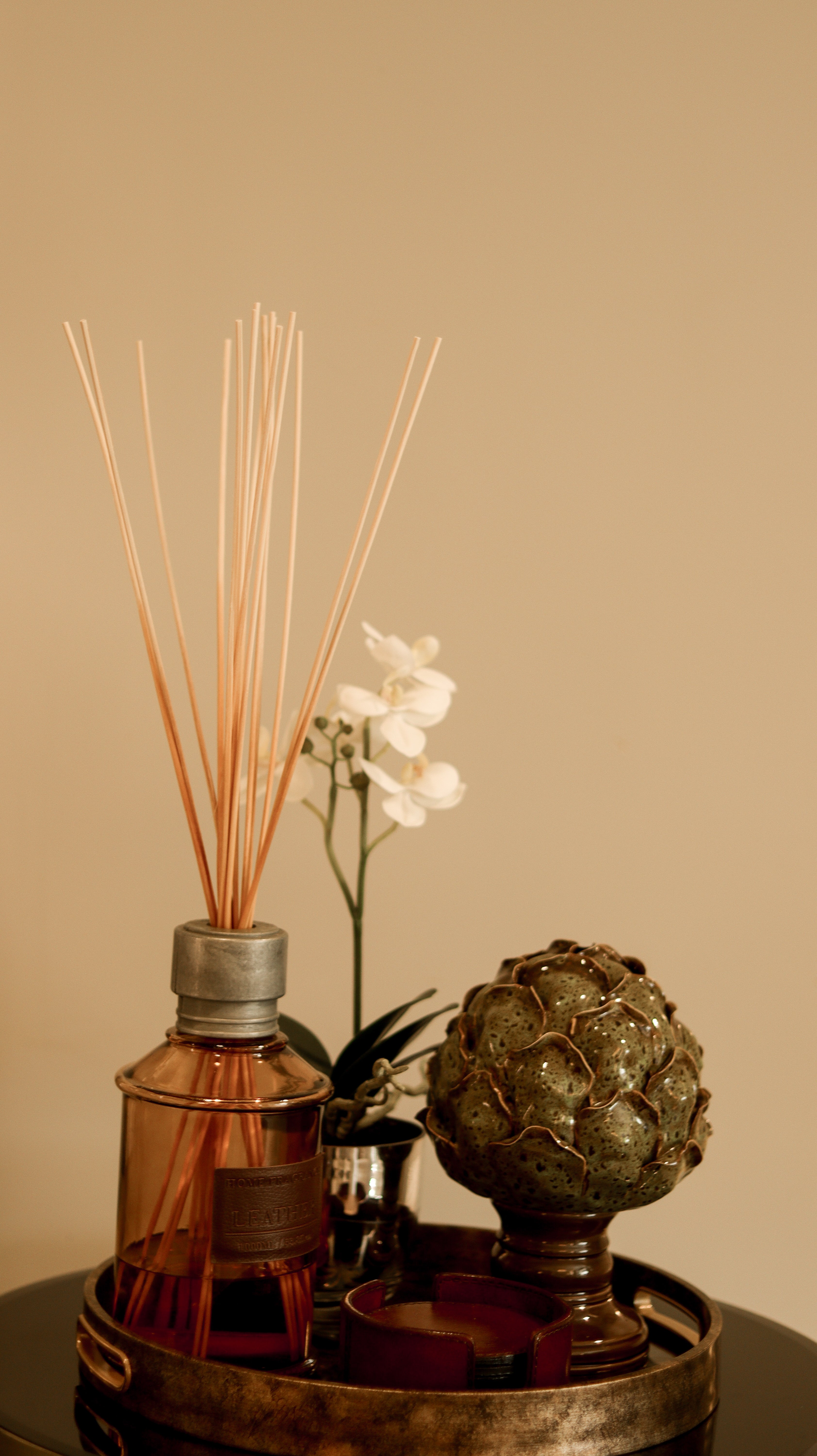 Large Smoked Leather Reed Diffuser 1000ml