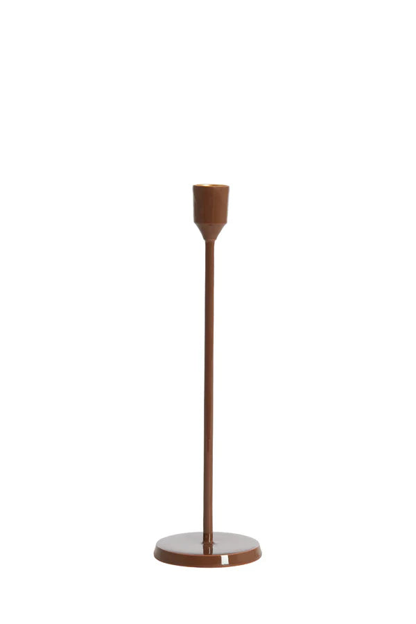 Slim Brown Candlestick in Small