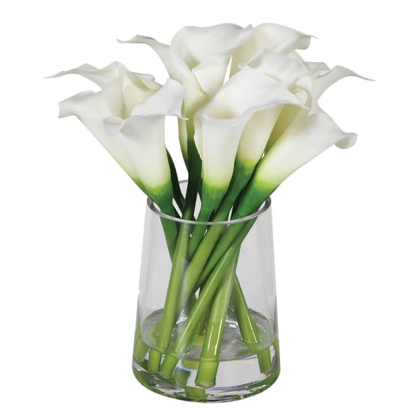 Lillies in Glass Vase