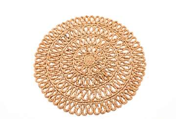 Looped Jute Circular Mat