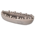 Cream Oval Bobble Bowl