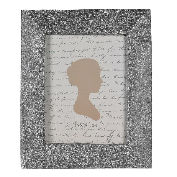 Shagreen Photo Frame in Black and White