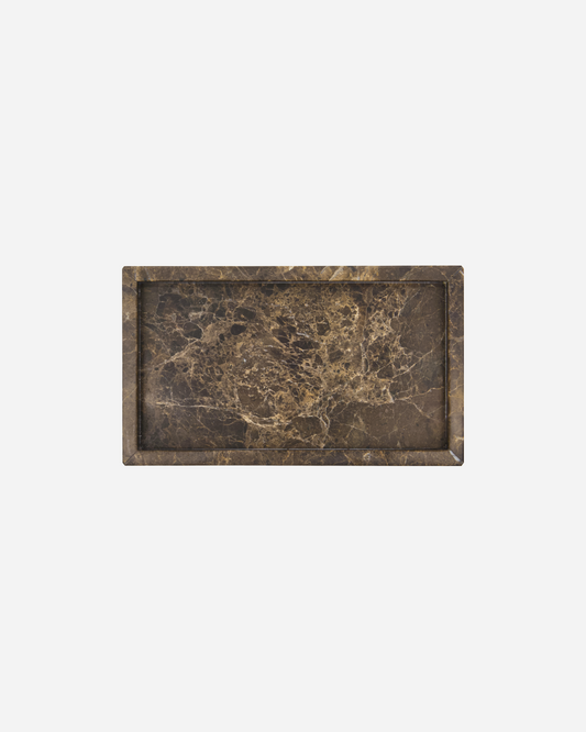 Deco Tray Brown Marble