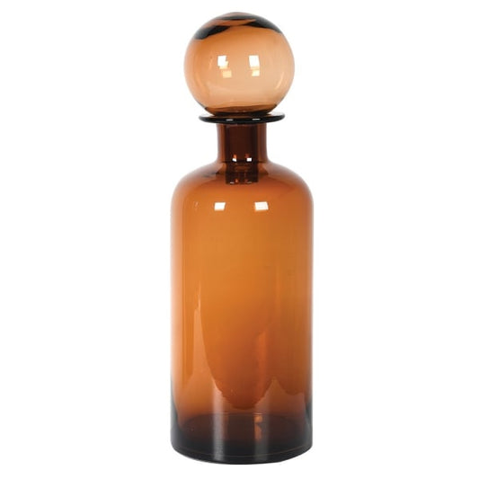 Large Brown Glass Bottle