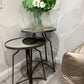 Orla Set of two Mirror Side Tables